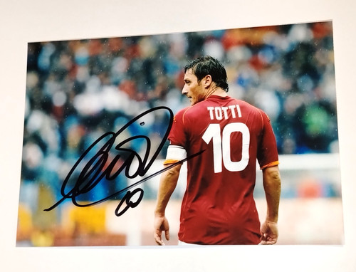 Autografo francesco totti foto - autografo,