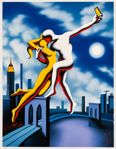 Mark kostabi fine art giclèe - kostabi,