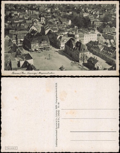 Cartolina borna veduta aerea - cartolina,