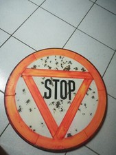 Cartello / insegna stradale di stop vintage 1971