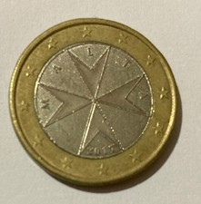 Moneta 1 Euro Malta 2017 rara