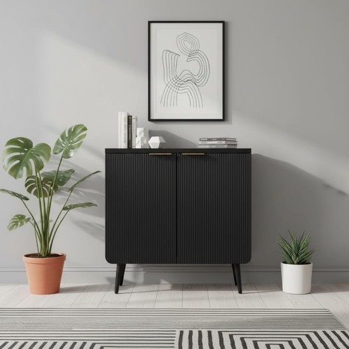 Modern fluted sideboard - 29.5",