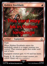 MTG HIDDEN FOOTBLADE 34 EXC -
