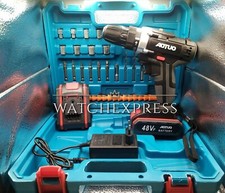 Trapano Avvitatore a Doppia Batteria 48V Omaggio Litio a Percussione con Valigia