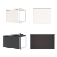 Tenda avvolgibile per pergola