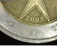 Moneta 2 euro Malta 2008 con F