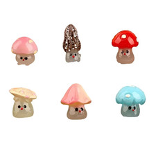 6PZ Miniature Funghi Cartoni