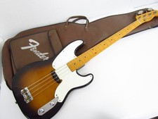 Basso elettrico Fender Japan OPB '54-75 Sunburst e custodia morbida