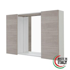 Specchiera da bagno rovere