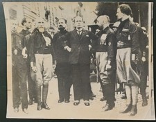 Importante Foto 30 ottobre 1922 camicie nere marcia Su Roma Mussolini  30x24 CM