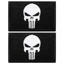 2 Black/White Skull Official