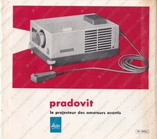 Leitz Leica PRADOVIT projecteur advertisement *depliant vintage