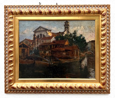 Dipinto antico venezia - dipinto,