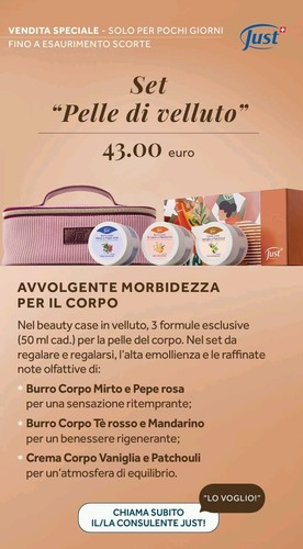 Set pelle velluto just 3 - just,