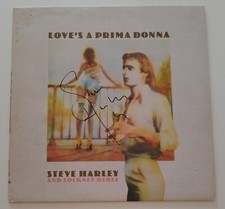 STEVE HARLEY AND COCKNEY REBEL SIGNED LP "LOVE'S A PRIMA DONNA" RARE
