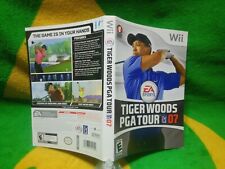 Tiger Woods PGA Tour 07 Nintendo Wii Cover Art Only