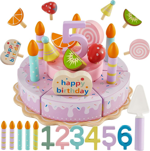 Torta compleanno legno - torta,