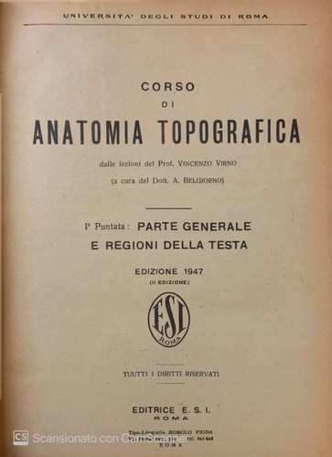 Corso anatomia topografica - corso,