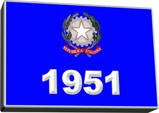 1951 Filigrana a lettera usati