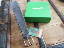 grey suede belt genuine