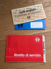 libretto di servizio e
