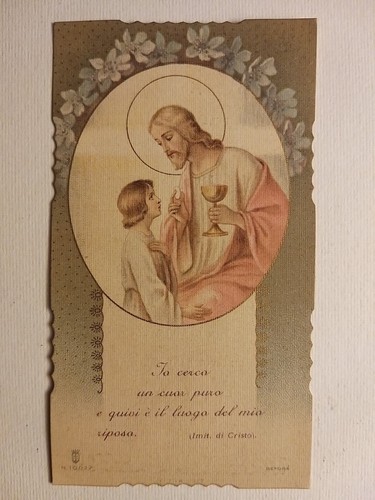 Santino holy card santa lega - -,