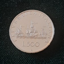 Moneta Italia Argento 500 LIRE