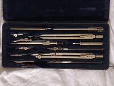 anni 40-50 Vintage Compasso Pracision E.O. Richter & Co. con custodia