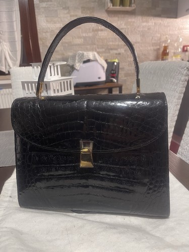 Borsa coccodrillo vintage - coccodrillo,