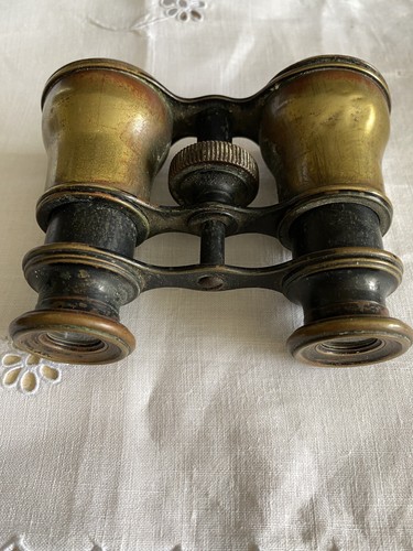 Antico bicchiere binocolo