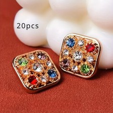 20x bottoni strass cristallo - bottoni,