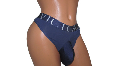 Victoria navy thong sissy - navy,