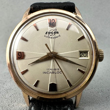 Enicar Ultrasonic 17 Rubis Incabloc Cal. AR1121 Vintage Watch 34mm