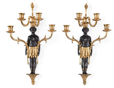 Paire de grandes appliques «