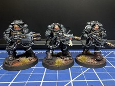Warhammer 40k Templari Neri Space Marines Eradicatori x3 Ben Dipinti Lotto B