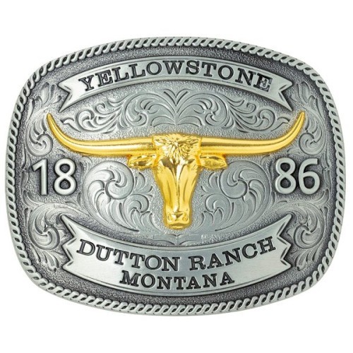 Fibbia per cintura yellowstone - fibbia,