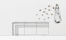 Set di 5 Appendiabiti in Sasso