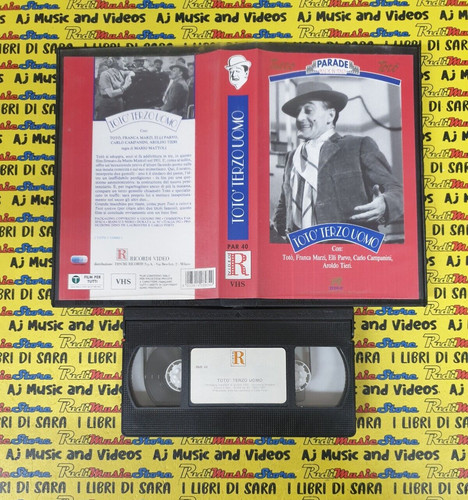 Vhs film toto terzo - vhs,