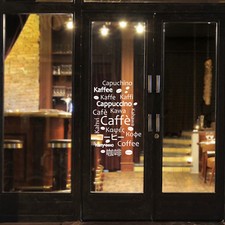 adesivo vetrine bar caffè vetrofania a0272