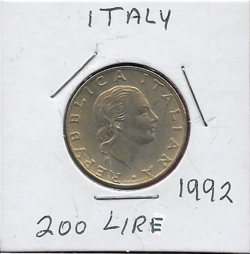 Italia 200 lire 1992r anno - italia,