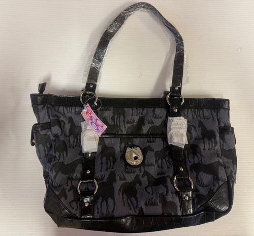 Borsa tote bag tema cavallo - borsa,