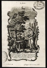 santino incisione 1700 V. PIETRO BASTO gesuita klauber