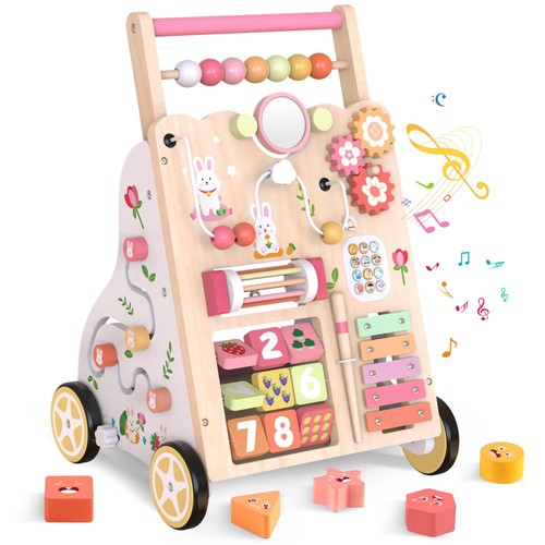 Carrello primi passi legno - carrello,