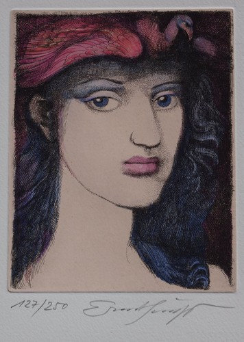 Ernst fuchs giovane donna - giovane,