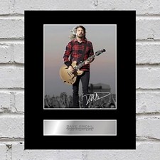 Dave Grohl Signed Photo Display Foo Fighters Gift Picture Print