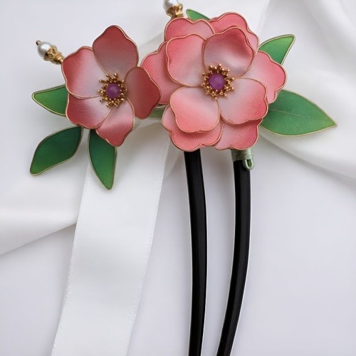 Ornamento capelli hanfu peonia - capelli,