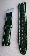 ?? Swatch cinturino SAN104  PELLE VERDE VINTAGE 18mm Chrono Automatico Bresse 