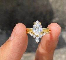 Set anello da sposa fascia