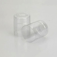 CAPSULE PVC Ø 25 h 30 TRASPARENTE CF. 100/PZ. X MIGNON C/STRIP VERTICALE