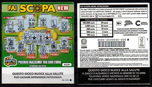 Gratta vinci 2 - €,